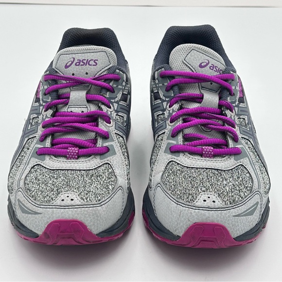 Asics Gel Venture 6 Running Shoe Size 8.5 Lace Up Grey Purple Gym Athletic - Picture 6 of 11